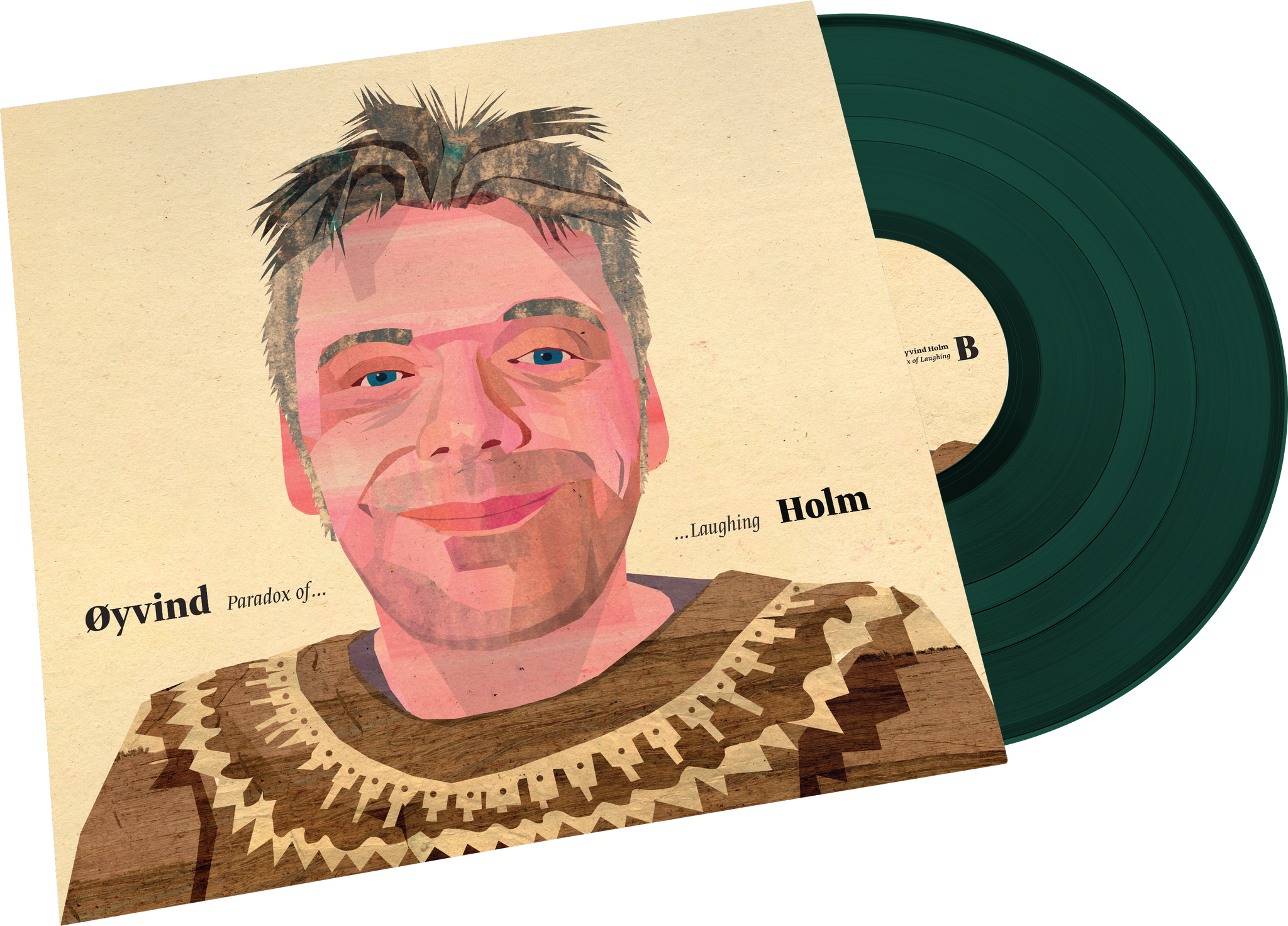 Øyvind Holm - Paradox Of Laughing (Signed copies on 180G green vinyl /"split opening" cover.)