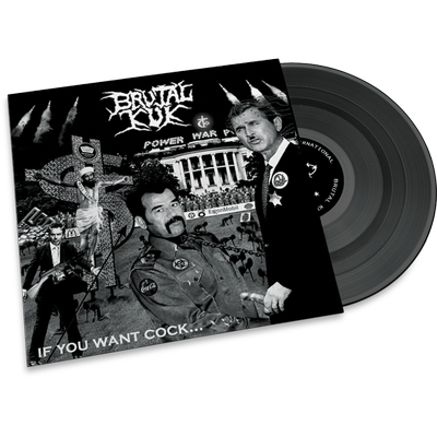 Brutal Kuk • If You Want Cock LP (LTD marble vinyl 115 copies )